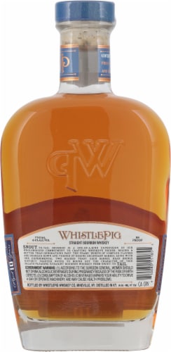 Whistle Pig Snout To Tail Bourbon Straight Bourbon Whiskey Perspective: back