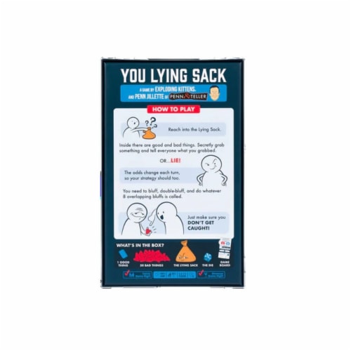 Exploding Kittens You Lying Sack Board Game Perspective: back