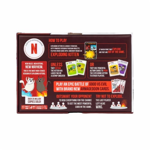 Exploding Kittens® Good VS Evil Board Game Perspective: back