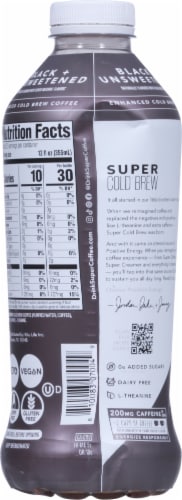 Super Coffee Super Cold Brew™ Bold + Smooth Unsweetened Black Coffee Perspective: back