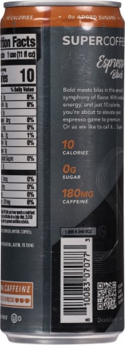 Super Coffee® Triple Shot Espresso Black Perspective: back