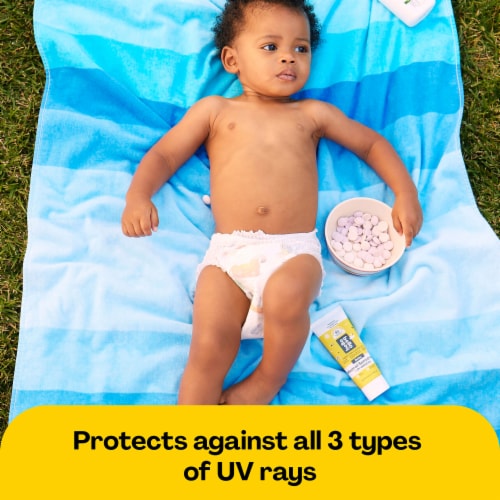 Hello Bello™ Baby Mineral Sunscreen Lotion + Prebiotics SPF 55 Perspective: back