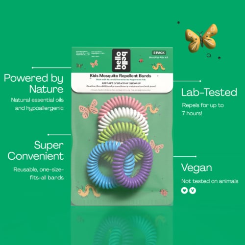 Hello Bello™ Kids Mosquito Repellent Bands Perspective: back