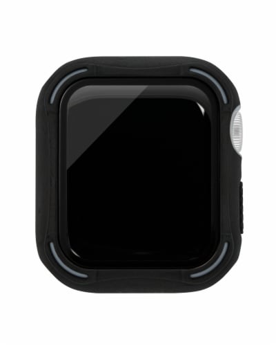WITHit Black Apple Watch Rugged Bumper with integrated Glass Protection Perspective: back
