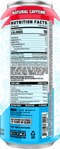 Ghost® Zero Sugar Faze Pop Energy Drink Perspective: back
