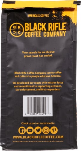 Black Rifle Coffee Company Tactisquatch™ Dark Roast Ground Coffee Perspective: back