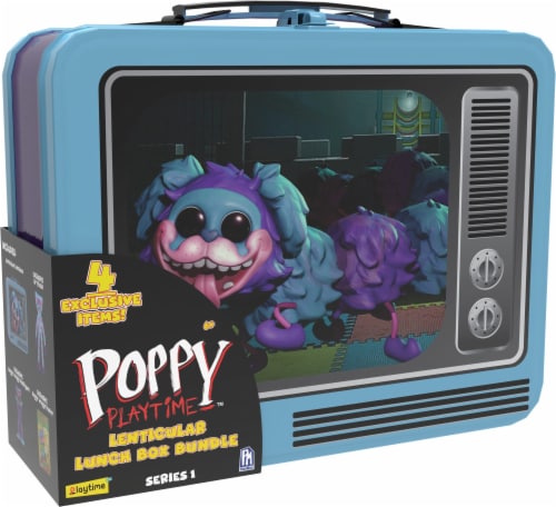  UCC Distributing Poppy Playtime Huggy Wuggy & Friends PJ  Pug-a-Piller Exclusive Lenticular Lunch Box Collectors Bundle - Includes 4  Exclusive Items –Plush, Figure, Mini Poster and Tin Lunch Box: Home 