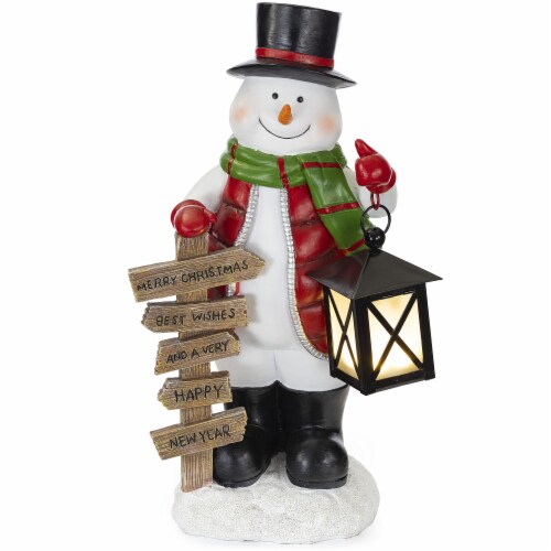 VP Home Glowing Lantern Christmas Snowman Decor LED Holiday