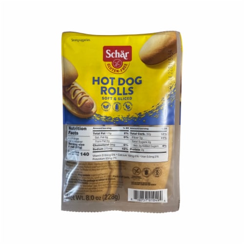 Schar Gluten Free Bread Combo Packs (Hot Dog & Burger) | 4 Packs | Tribeca Curations Perspective: back