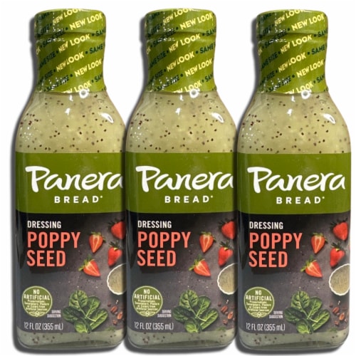 Salad Dressing by Panera | 12 Ounce | Pack of 3 (Poppy Seed) Perspective: back