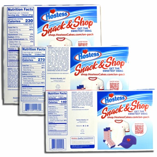 Tribeca Curations | Berry Lovers Snack Cake Variety Pack by Hostess | Strawberry Cakes, Raspb Perspective: back