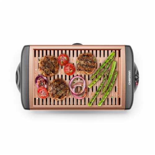 Chefman Copper Indoor Smokeless Grill Perspective: back