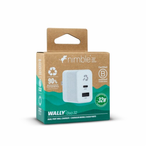 Nimble® Valley™ Duo 32W Wall Charger Perspective: back