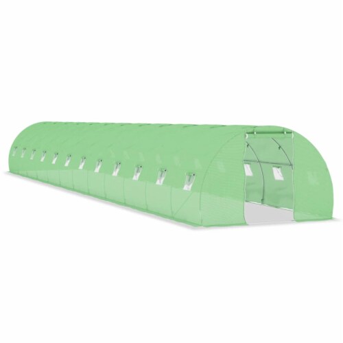 vidaXL Greenhouse 581.3 ft² 59.1'x9.8'x6.6' Perspective: back