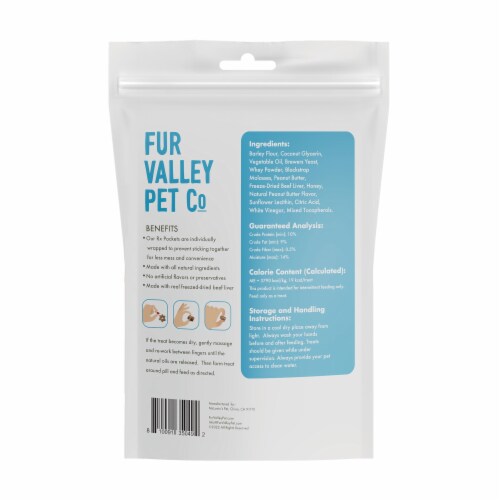 Fur Valley Rx Pockets Peanut Butter 5.3 oz Perspective: back