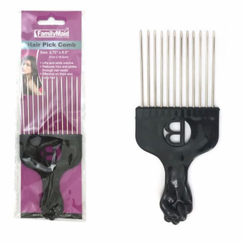 Detangle Metal Lift Hair Pick Piks Comb Wig Braid Hair Afro Man Tease  Pocket Sz, 1 - Kroger