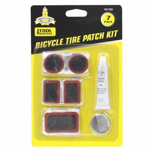 7 Pcs Bicycle Bike Flat Tire Repair Kit Cycling Patch Rubber Glue