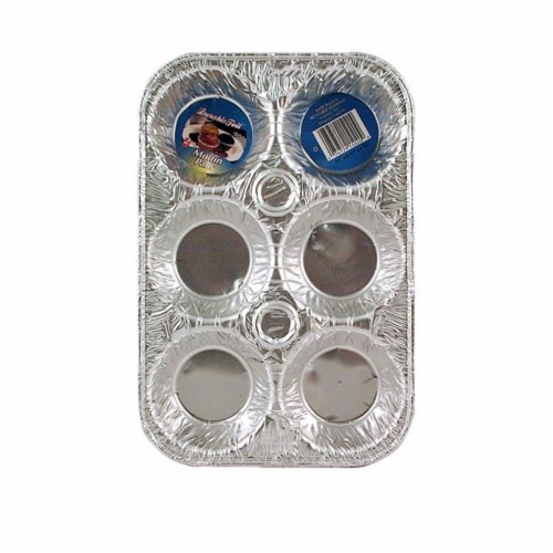 10 Pc Aluminum Foil Muffin Pan 6 Cavity Cake Mold Cupcake Disposable  Container, 1 - Kroger