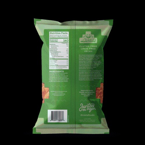 Siete Chili Lime Grain Free Puff Snacks Perspective: back
