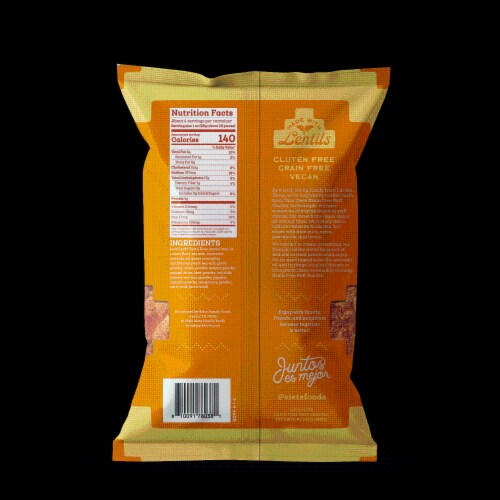 Siete Dairy-Free Queso Puff Snacks Perspective: back