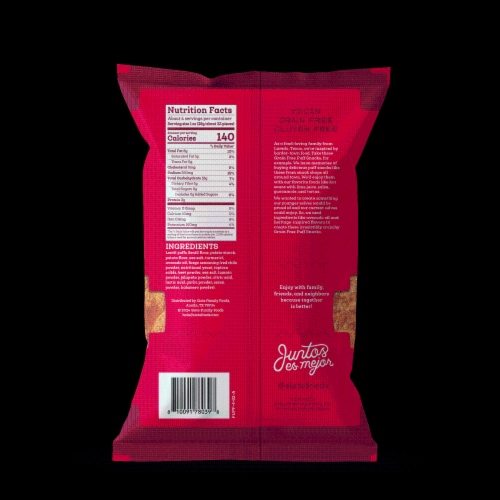 Siete Spicy Fuego Grain Free Puff Snacks Perspective: back