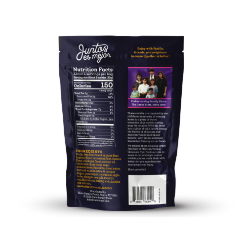 Siete Hint of Mexican Vanilla Chocolate Chip Cookies, 4.5 oz