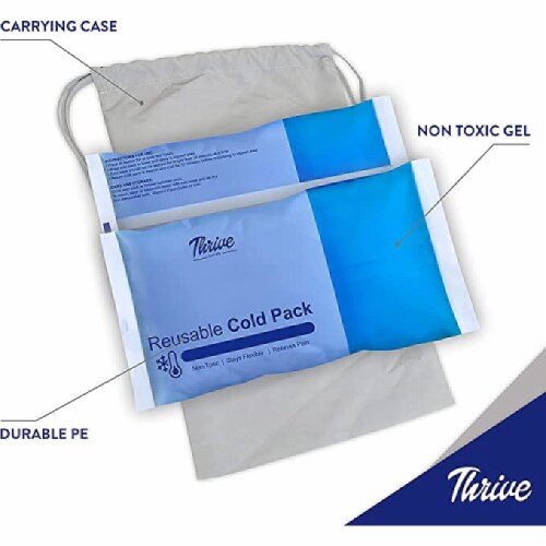 Hot & Cold Reusable Gel Pack, 11 inch x 14 inch, Size: Large, Blue