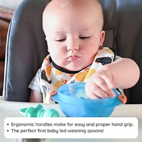 Upward Baby Silicone Spoons 3Pc Multi Perspective: back