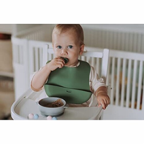 Upward Baby 8Pc Set Bib Spoon Bowl Cup - Multi Perspective: back
