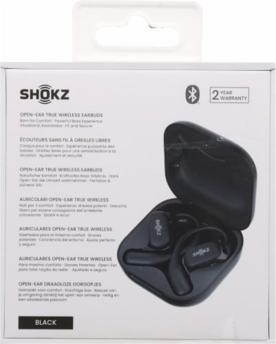 Shokz OpenFit Open-Ear True Wireless Earbuds - Black Perspective: back
