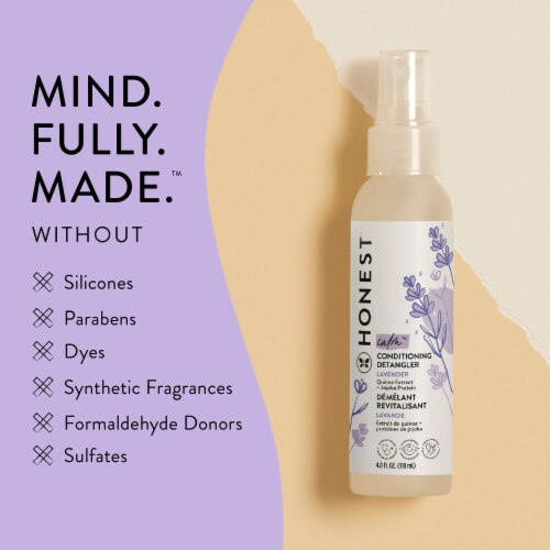 The Honest Company Calm Lavender Conditioning Detangler Perspective: back