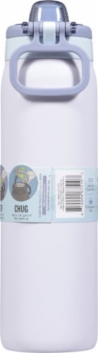 Ello Pop & Fill 22oz Stainless Steel Water Bottle - Coastal Sunrise Perspective: back