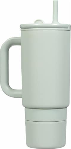 Ello® Pop & Fill 30oz Stainless Steel Water Bottle - Sage Perspective: back