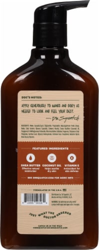 Dr. Squatch® Men's Natural Wood Barrell Bourbon Moisturizing Lotion Perspective: back