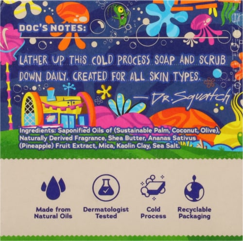 Dr. Squatch® Bar Soap Nautical Nonsense Perspective: back