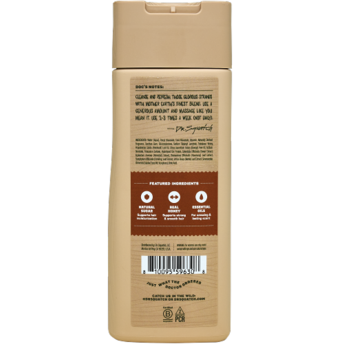 Dr. Squatch® Wood Barrel Bourbon Men's Natural Shampoo Perspective: back
