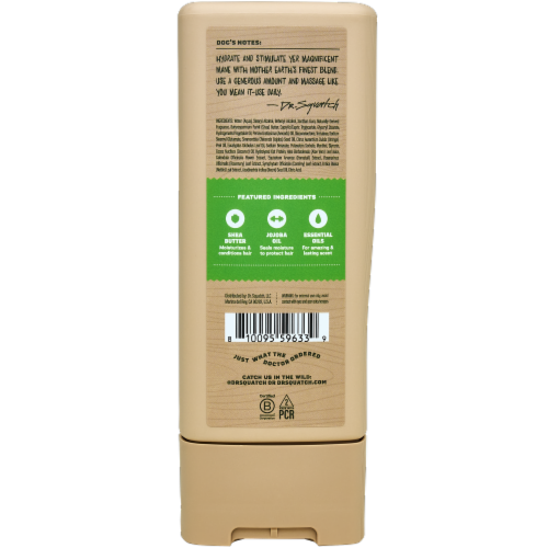 Dr. Squatch® Cool Fresh Aloe Conditioner Perspective: back