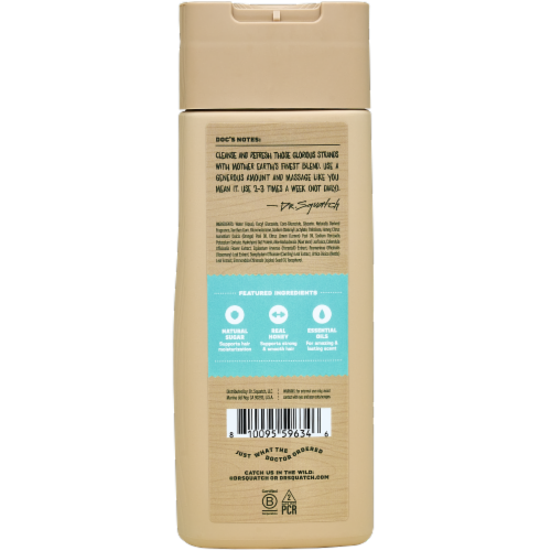 Dr. Squatch® Coconut Castaway Shampoo Perspective: back