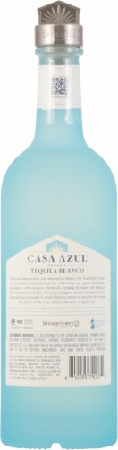 Casa Azul Organic Tequila Blanco Perspective: back