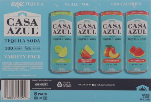 Casa Azul Tequila Varity Pack Perspective: back