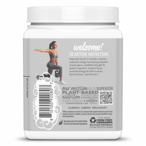 Sunwarrior® Sport Lemonade Flavor Vegan Active Creatine Perspective: back