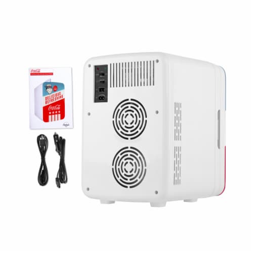 Cooluli Coca-Cola Americana 10 Liter Portable Compact Mini Fridge Perspective: back