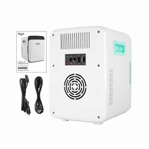 Cooluli Classic 10 Liter Portable Compact Mini Fridge - Turquoise Perspective: back