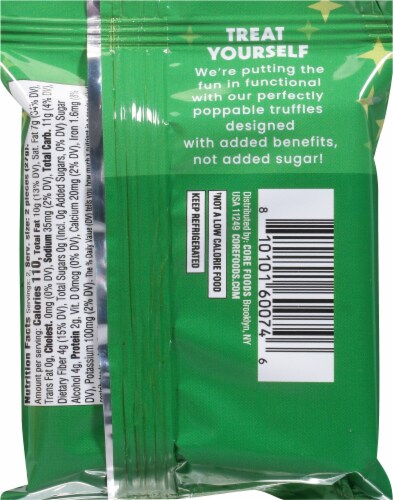 CORE Foods® Matcha Coconut Chocolate Truffles Perspective: back
