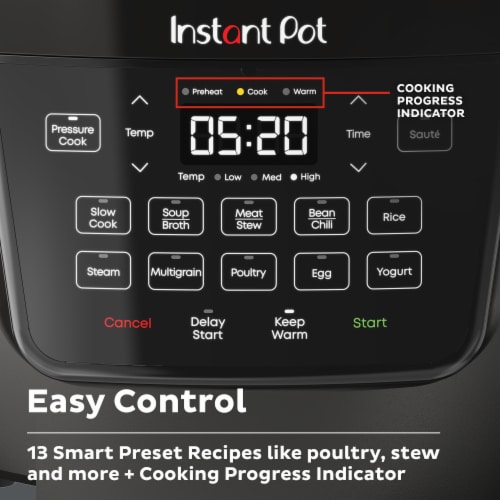 Instant Pot® RIO™ Wide Base 7.5-Quart Multicooker Perspective: back