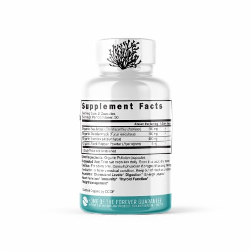 Nutri Irish Sea Moss Supplement Perspective: back
