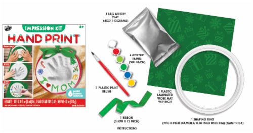 Hand Print Holiday Ornament Kit Perspective: back