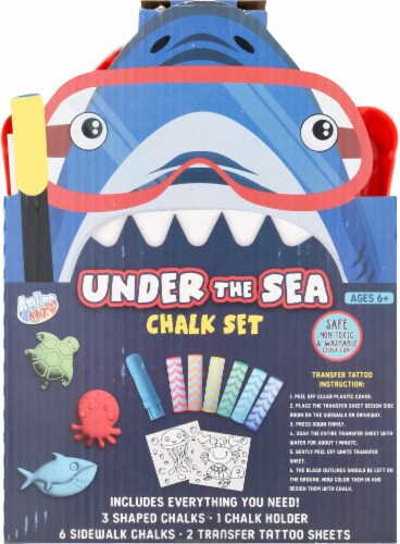 Anker Art Under the Sea Sea Creature Chalk Set Perspective: back