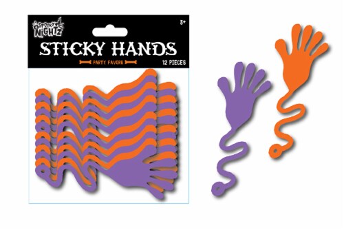 Anker Play Spooky Nightz™ Haloween Sticky Hands Party Favors Perspective: back