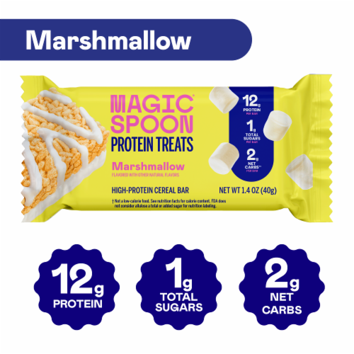 Magic Spoon® High-Protein Gluten-Free Marshmallow Cereal Treat Bars Perspective: back